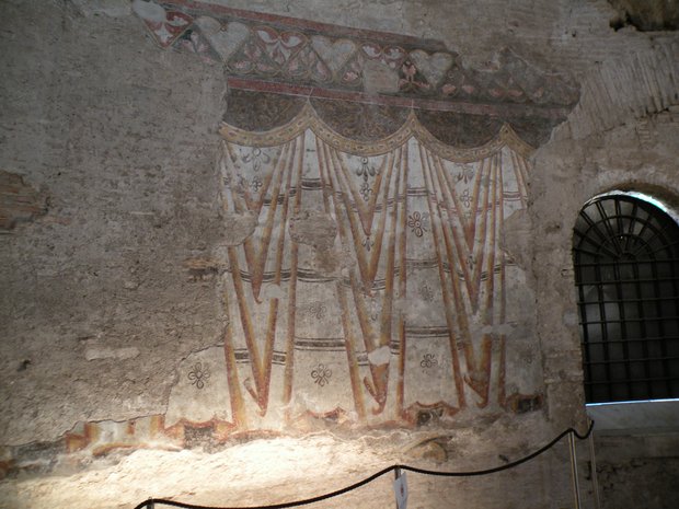 fresque murale, Temple de romulus